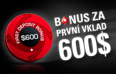 PokerStars - 600$ bonus za první vklad na online pokerové herně PokerStars